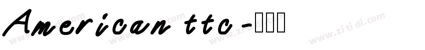American ttc字体转换